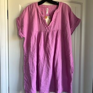 Zenana Outfitters Lavender Tunic Top